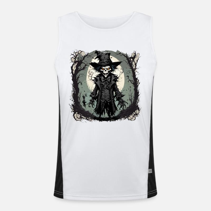 Vogelscheuche / Erntehelfer / Maisfeld / Feld Funktionelles Kontrast-Tank Top für Männer 