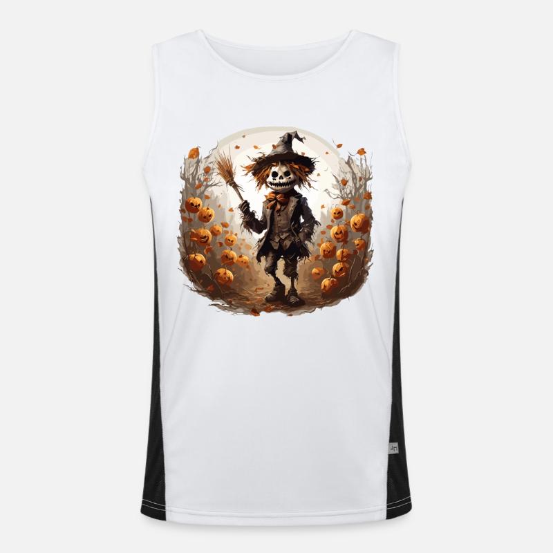 Vogelscheuche / Erntehelfer / Maisfeld / Feld Funktionelles Kontrast-Tank Top für Männer 
