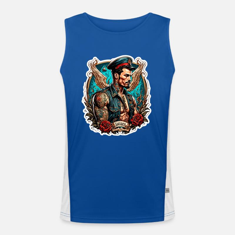Matrose / Schiffsbesatzung / Decksmann / Anker Funktionelles Kontrast-Tank Top für Männer 