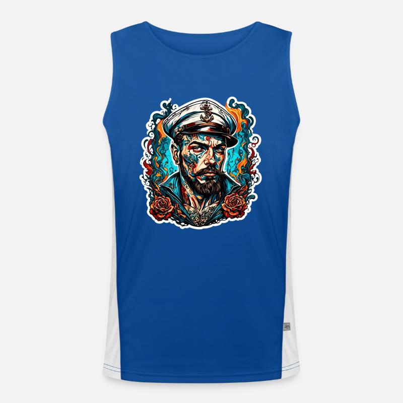 Matrose / Schiffsbesatzung / Decksmann / Anker Funktionelles Kontrast-Tank Top für Männer 