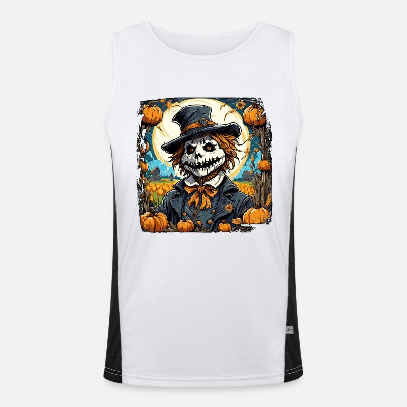 Vogelscheuche / Erntehelfer / Maisfeld / Feld Funktionelles Kontrast-Tank Top für Männer 