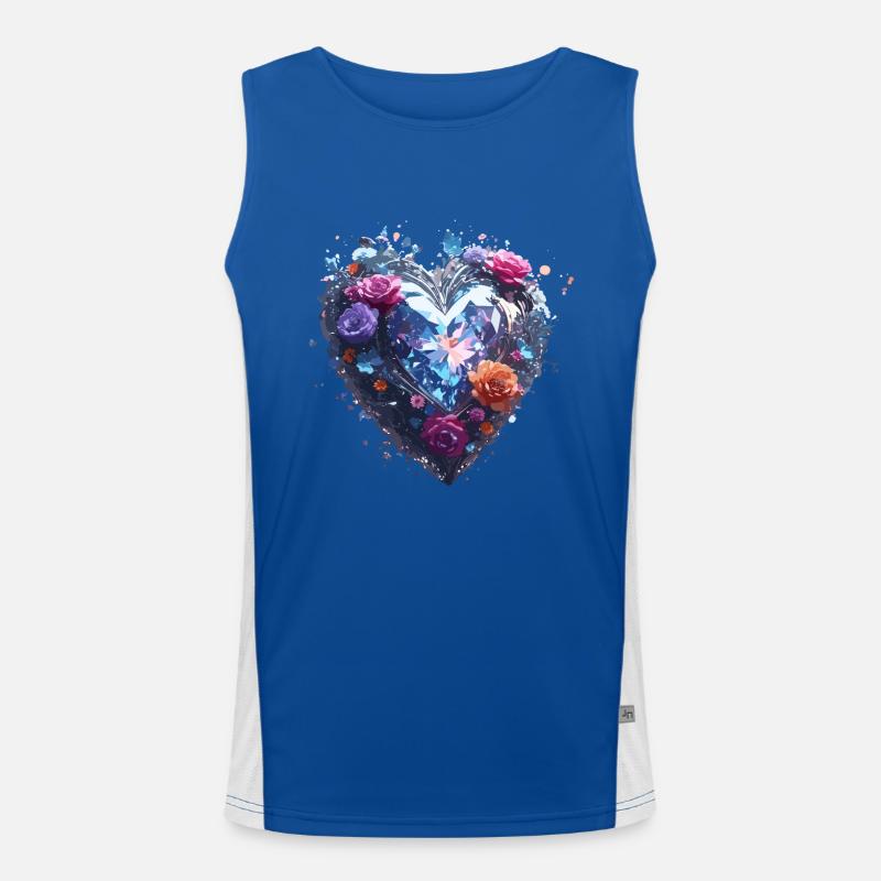 Herz / Muttertag / Liebe / Feiertage / Love Funktionelles Kontrast-Tank Top für Männer 
