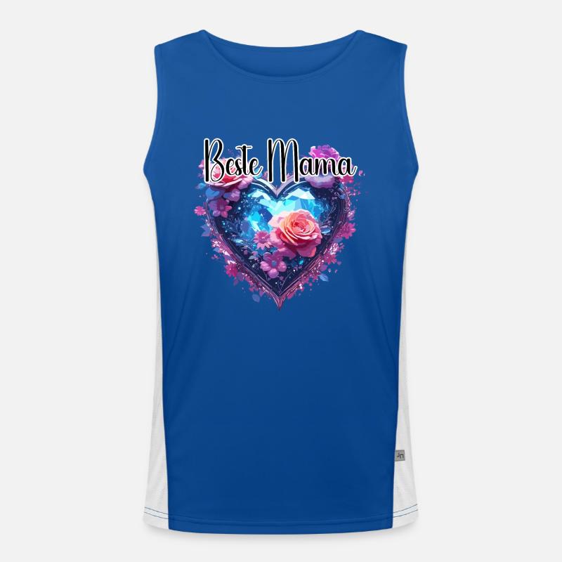 Herz / Muttertag / Liebe / Feiertage / Love Funktionelles Kontrast-Tank Top für Männer 