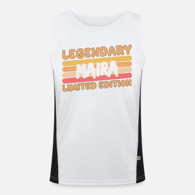 Name Maira Funktionelles Kontrast-Tank Top für Männer 