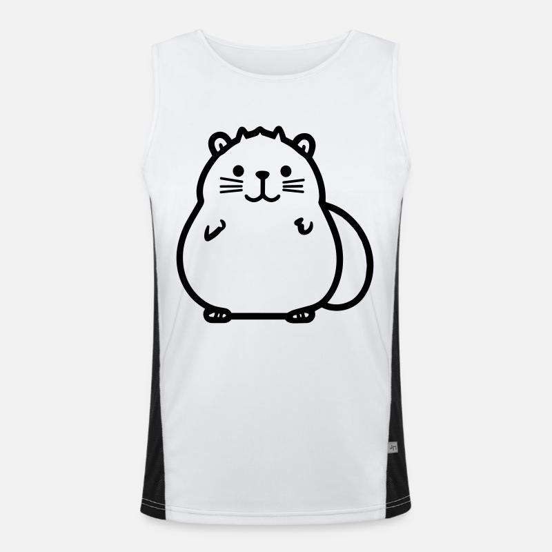 Murmeltier Funktionelles Kontrast-Tank Top für Männer 