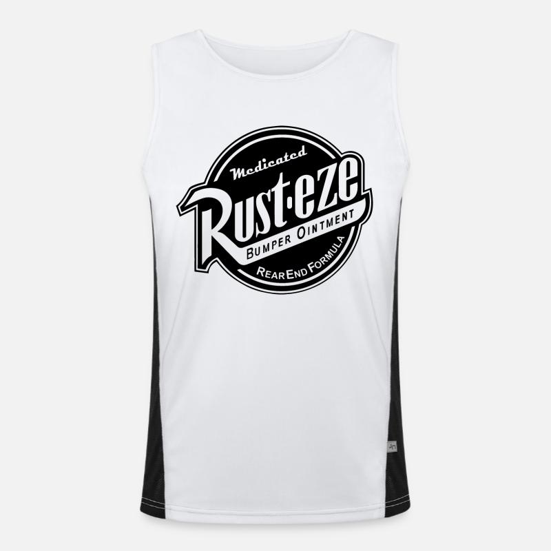 Rusteze Medicated Rust-eze Bumper Ointment, - Men's Functional Contrast Tank Top  - white/black