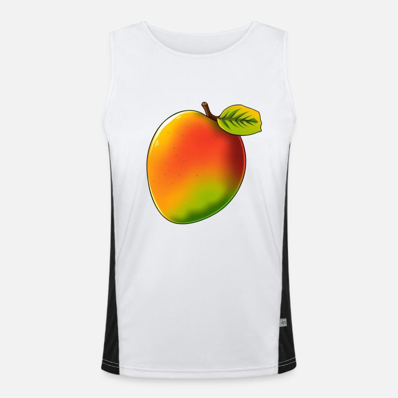 Mango - Comic-Stil Funktionelles Kontrast-Tank Top für Männer 