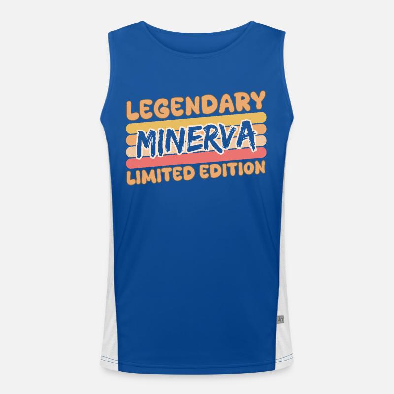 Minerva als Name Funktionelles Kontrast-Tank Top für Männer 