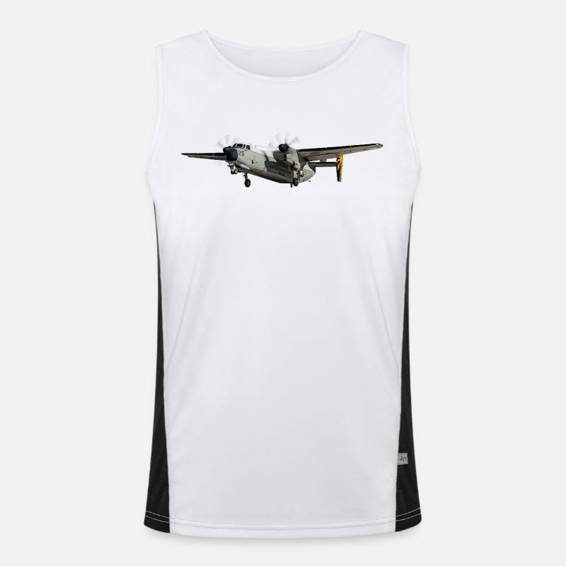 C-2A Greyhound Funktionelles Kontrast-Tank Top für Männer 