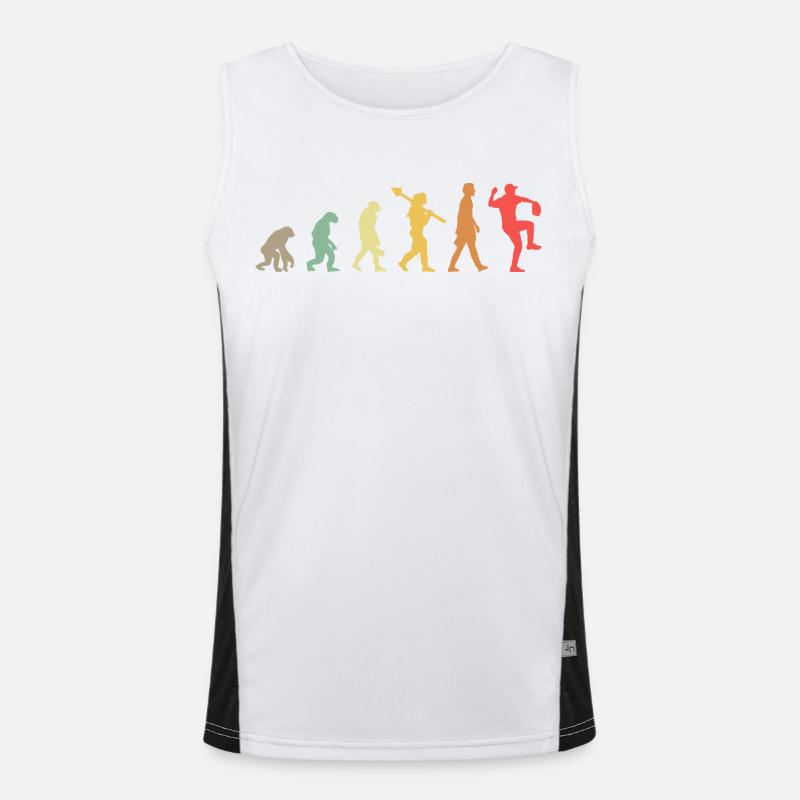 Baseball Evolution - Men's Functional Contrast Tank Top  - white/black