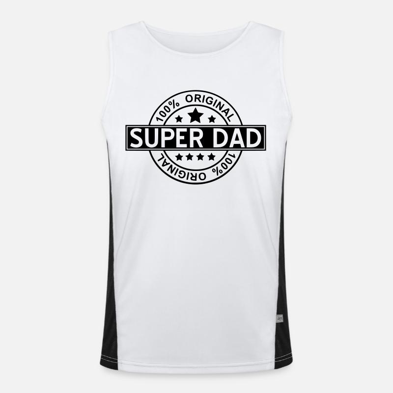 super dad Men's Functional Contrast Tank Top 