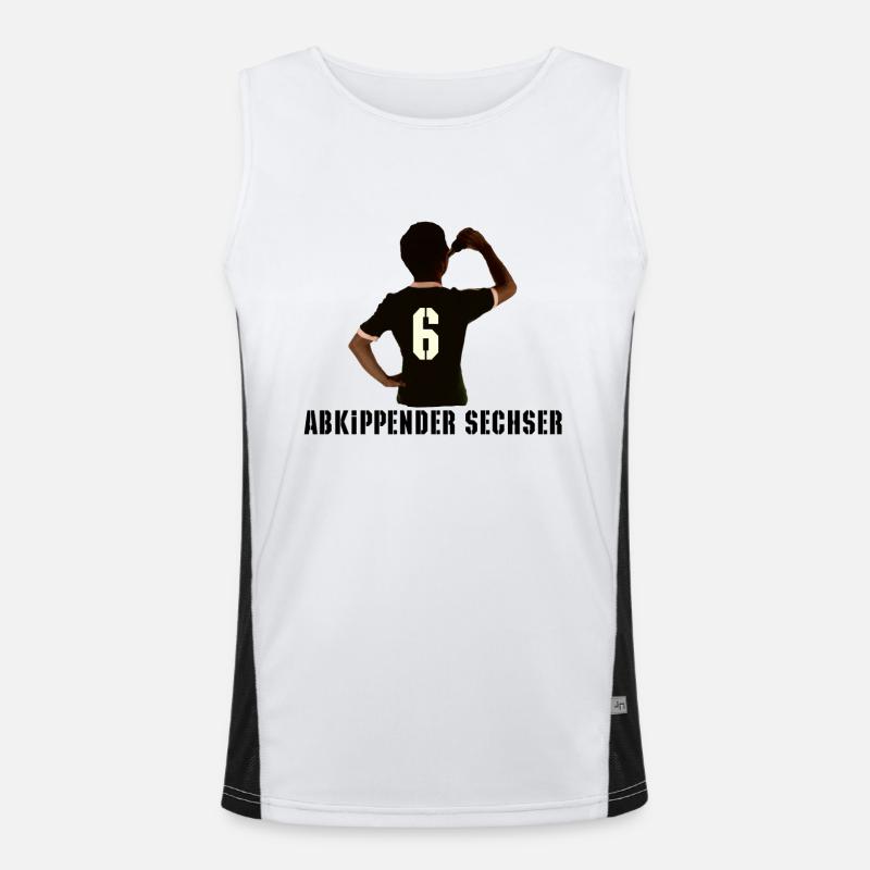 Abkippender Sechser 1 Funktionelles Kontrast-Tank Top für Männer 