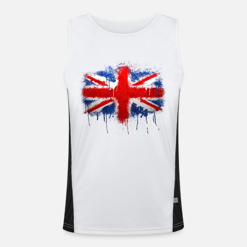 Union Jack Graffiti Débardeur respirant contrasté Homme 