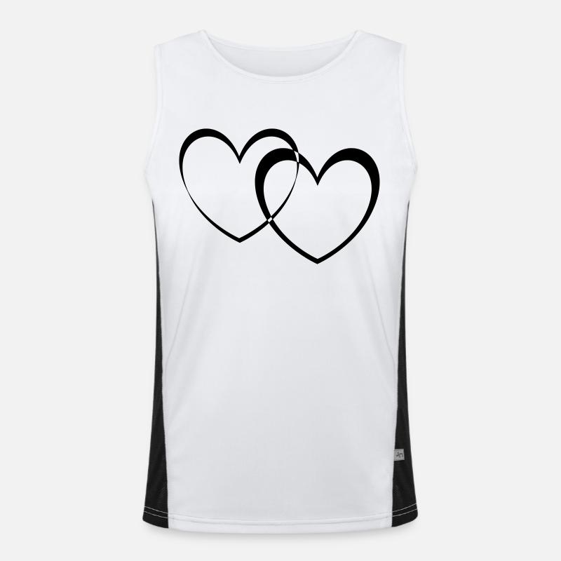 doppelherzen Funktionelles Kontrast-Tank Top für Männer 