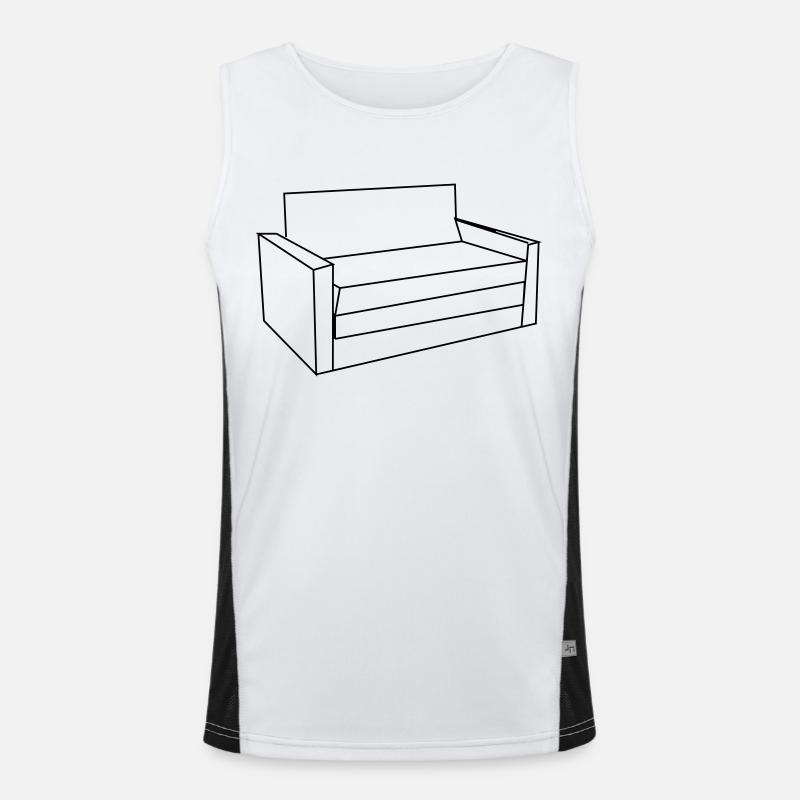 Sofa Funktionelles Kontrast-Tank Top für Männer 