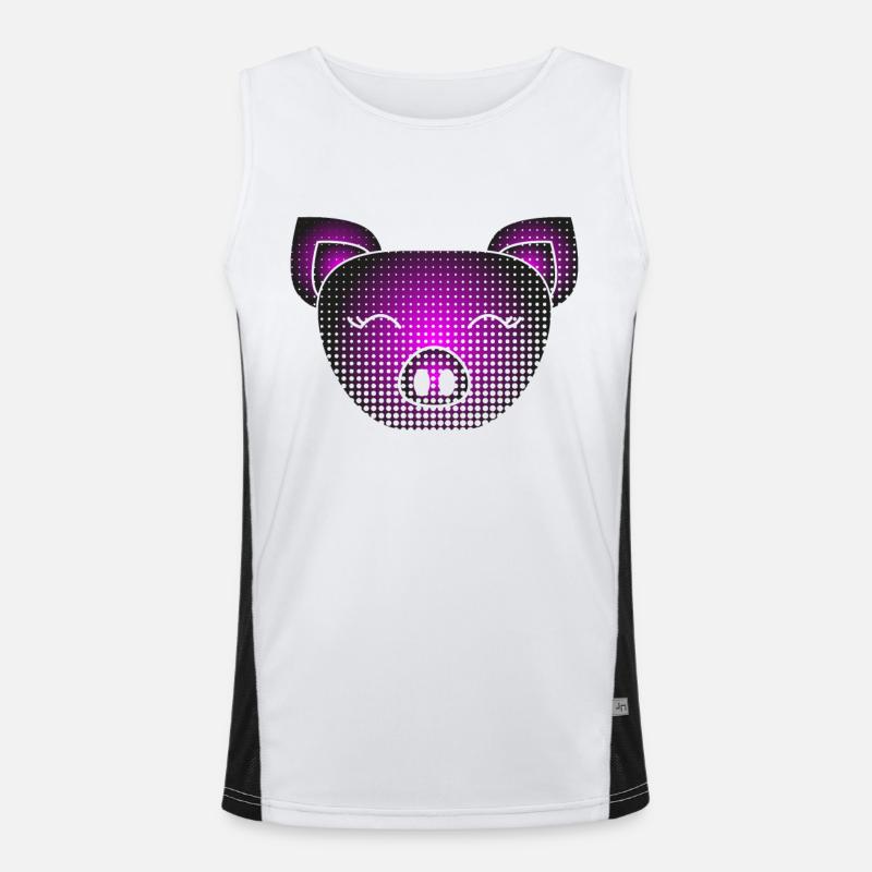 Cochon Débardeur respirant contrasté Homme 