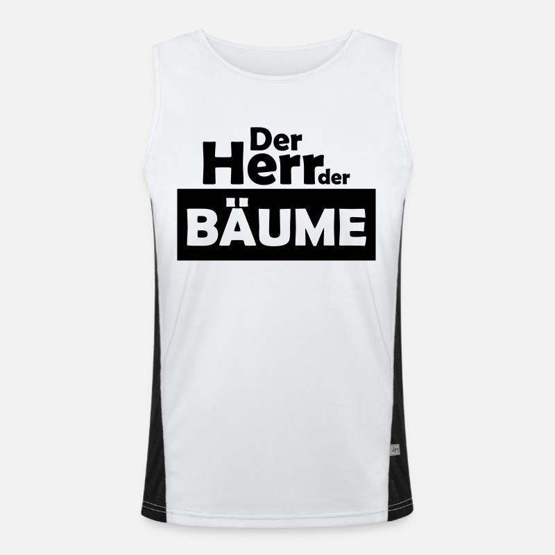 der herr der bäume Funktionelles Kontrast-Tank Top für Männer 
