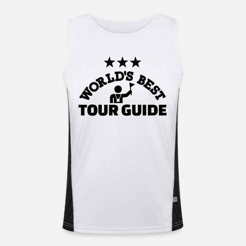Tour guide Men's Functional Contrast Tank Top 