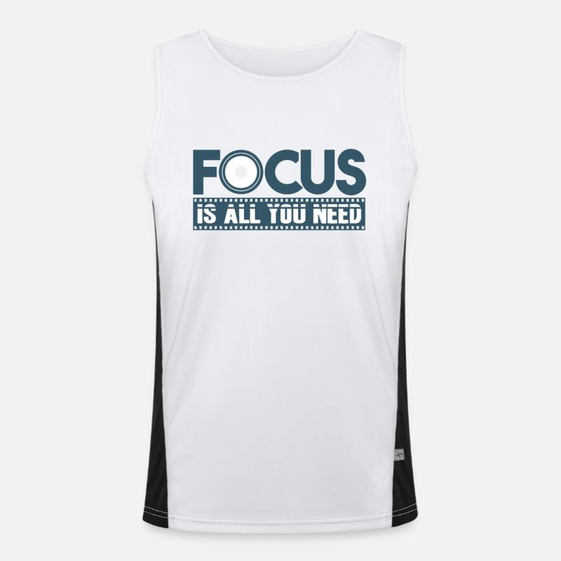 Fotograf Funktionelles Kontrast-Tank Top für Männer 