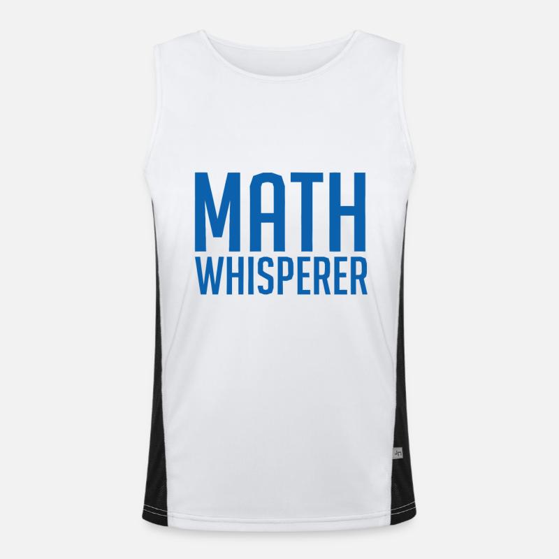 Mathe Nerd Funktionelles Kontrast-Tank Top für Männer 