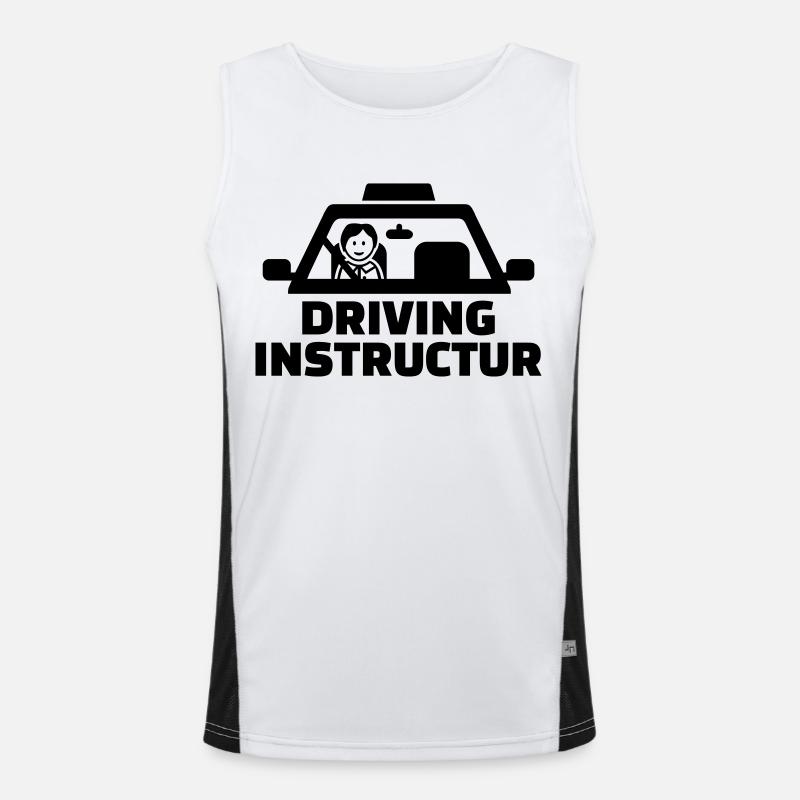 Driving instructor Men's Functional Contrast Tank Top 