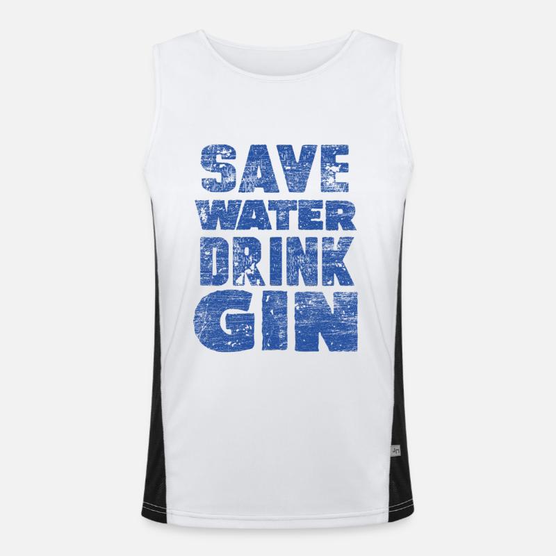 gin Débardeur respirant contrasté Homme 