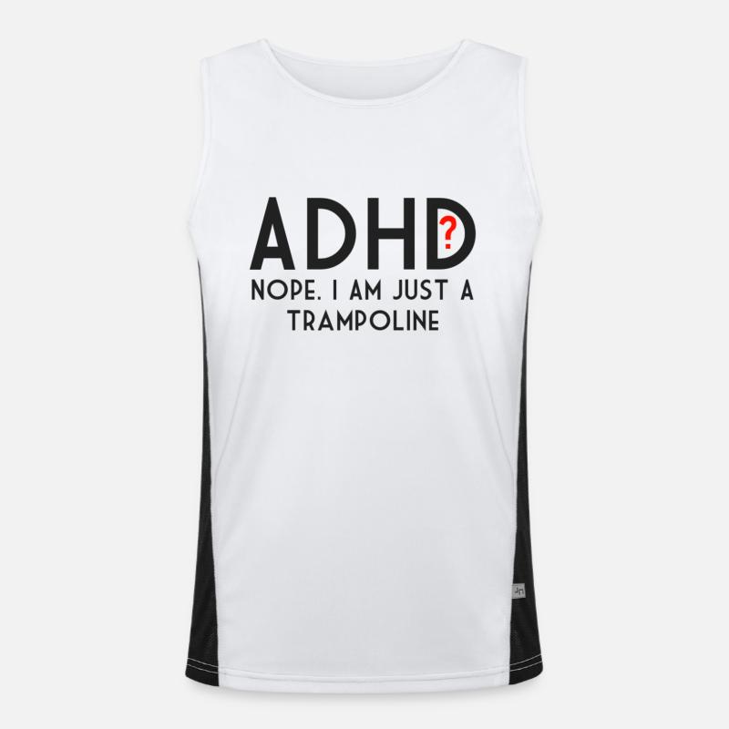 ADHS Funktionelles Kontrast-Tank Top für Männer 