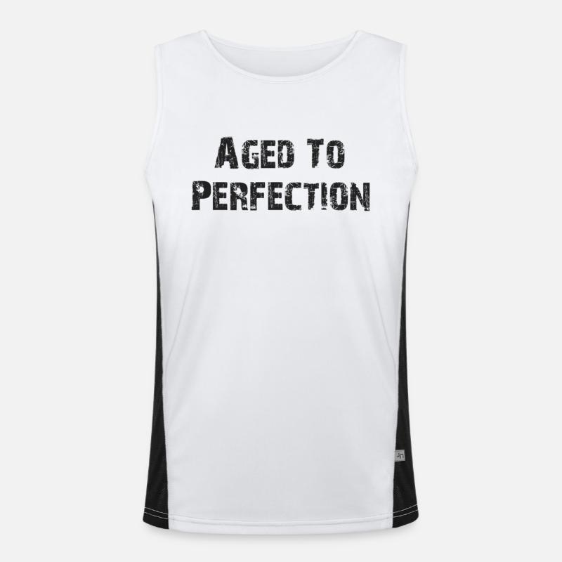Bis zur Perfektion gereift Funktionelles Kontrast-Tank Top für Männer 