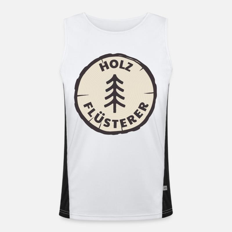 holz flüsterer Funktionelles Kontrast-Tank Top für Männer 