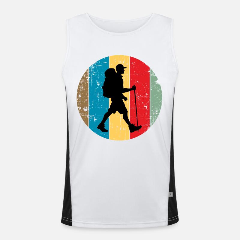 Wandern - Wanderer Funktionelles Kontrast-Tank Top für Männer 