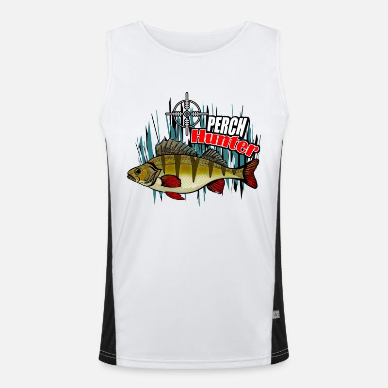 Perch hunter Men's Functional Contrast Tank Top 