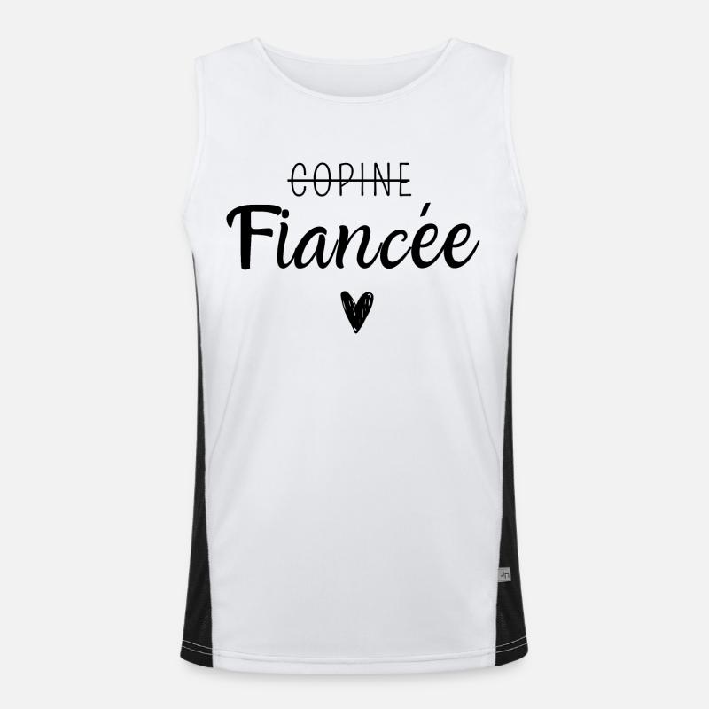 Fiancée Débardeur respirant contrasté Homme 