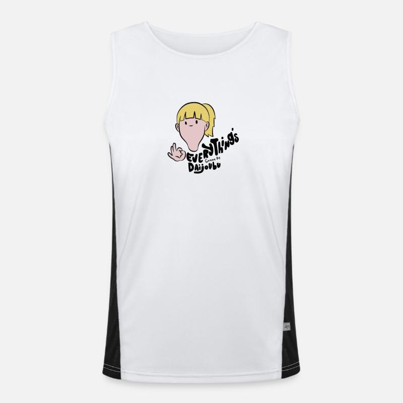 Funny sayings Men's Functional Contrast Tank Top 
