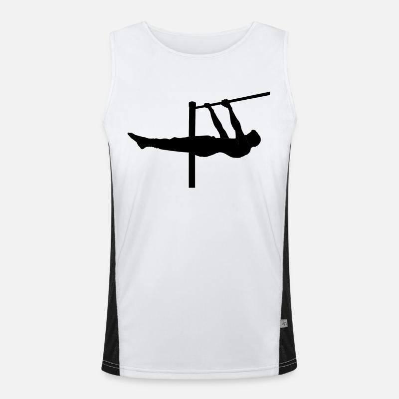 Frontlever - calisthenics Funktionelles Kontrast-Tank Top für Männer 