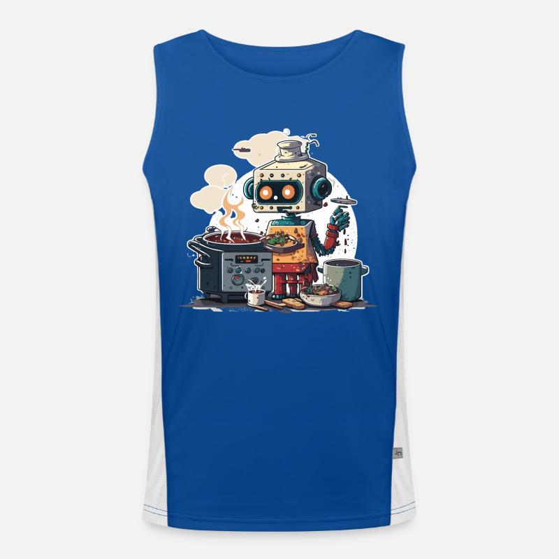 Robo Chef Men's Functional Contrast Tank Top 