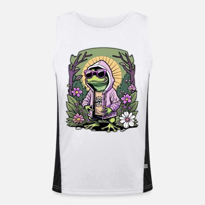 Rapper frog Men's Functional Contrast Tank Top 