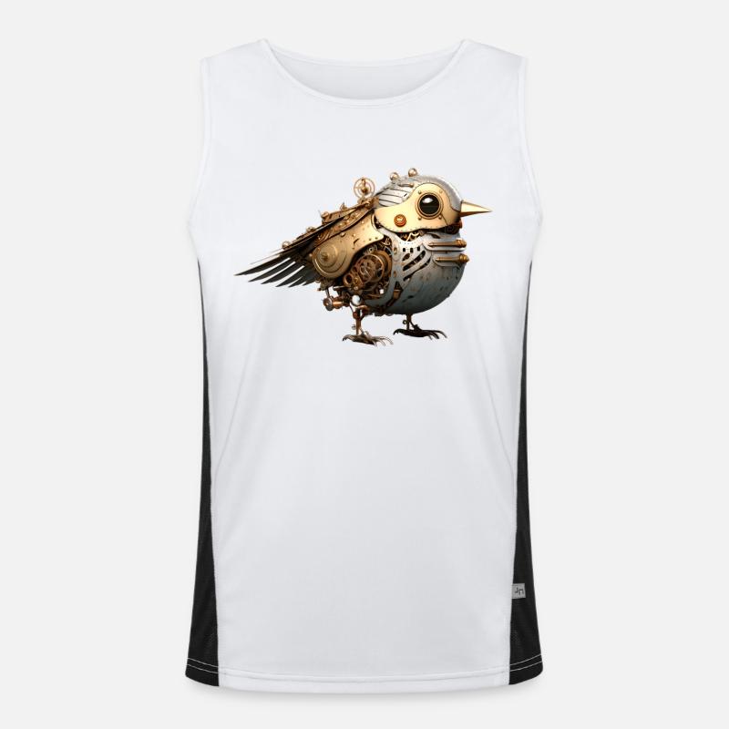 Oiseau Steampunk Débardeur respirant contrasté Homme 