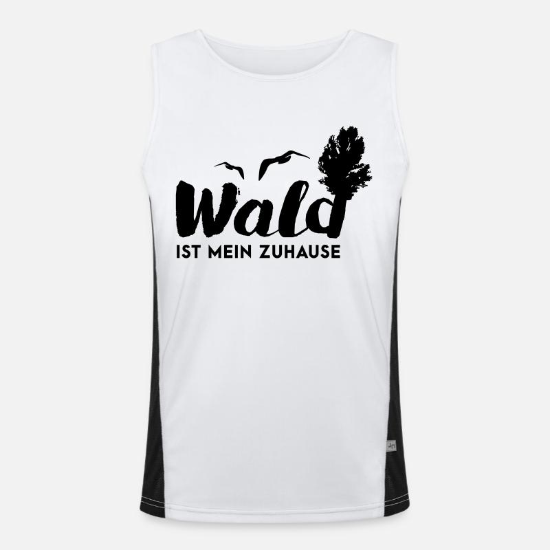 Im Wald Funktionelles Kontrast-Tank Top für Männer 