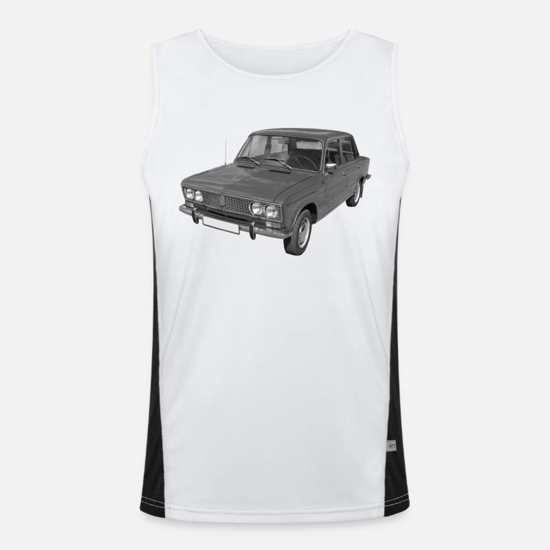 Shiguli 1500 Pkw UdSSR Russland Oldtimer Funktionelles Kontrast-Tank Top für Männer 