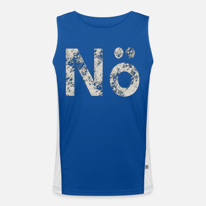 No Men's Functional Contrast Tank Top 