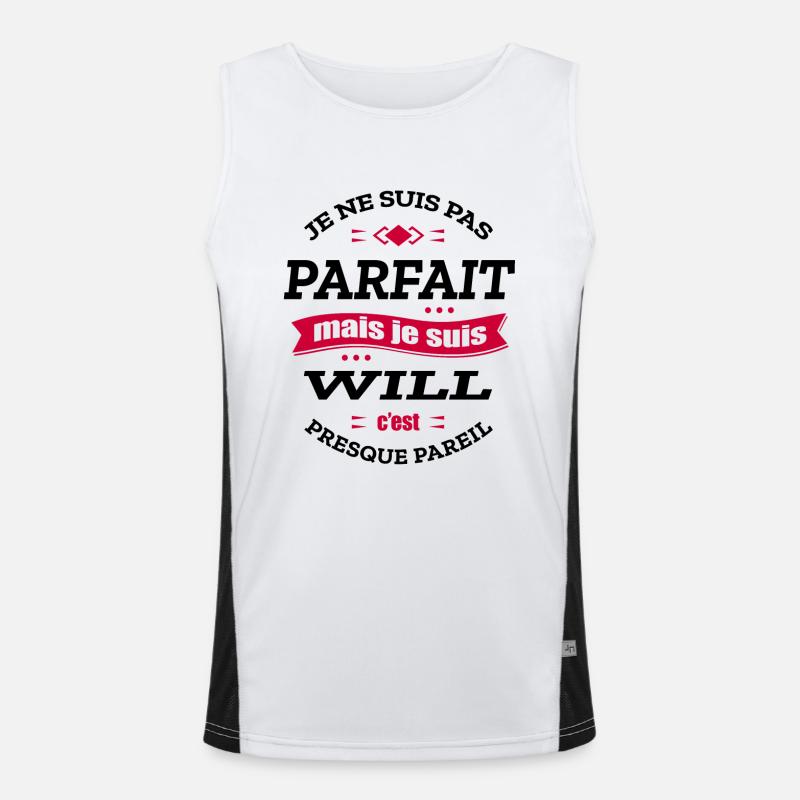 WILL PARFAIT - PRENOM WILL Débardeur respirant contrasté Homme 