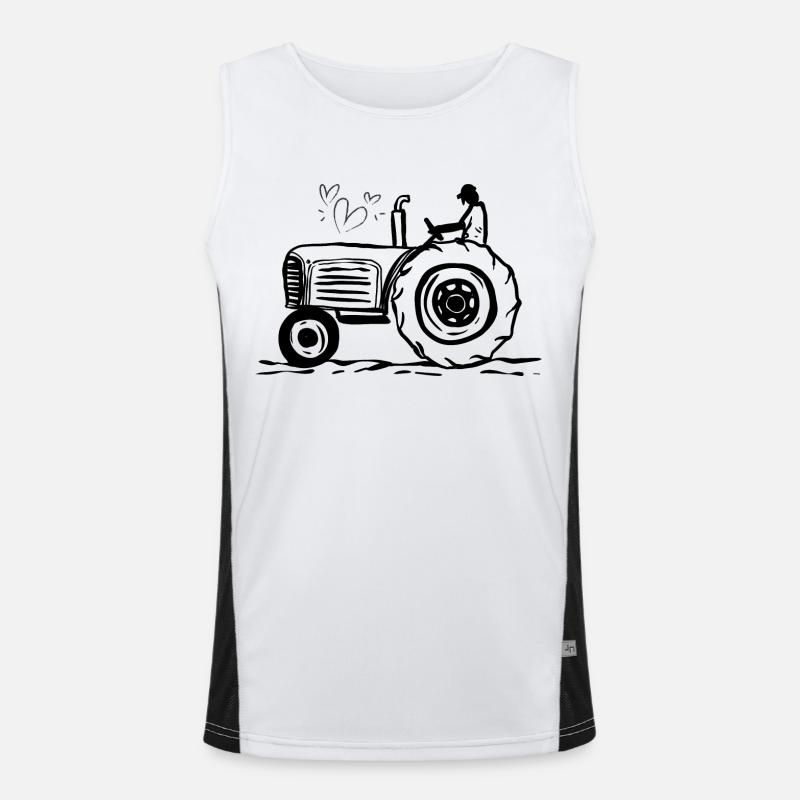 Traktor / Traktor / Traktor Funktionelles Kontrast-Tank Top für Männer 