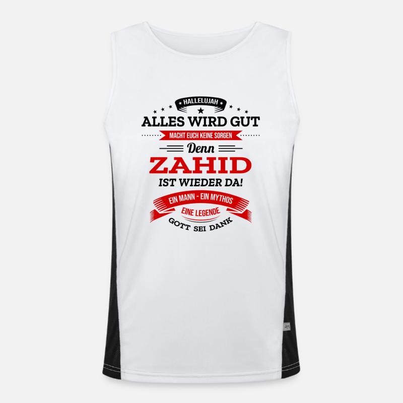 ALLES WIRD GUT, DIE LEGENDE ZAHID IST DA Funktionelles Kontrast-Tank Top für Männer 