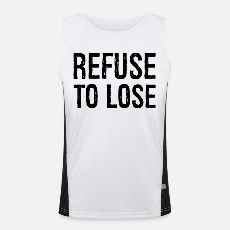 Refuser de perdre Débardeur respirant contrasté Homme 