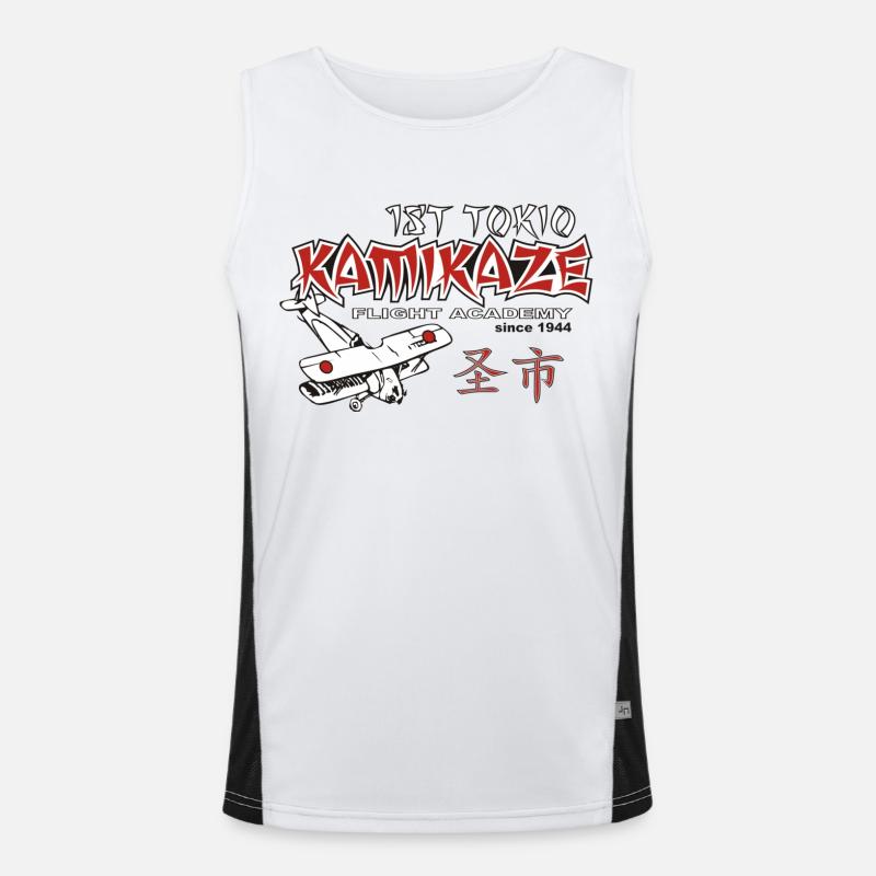 Kamikaze Funktionelles Kontrast-Tank Top für Männer 