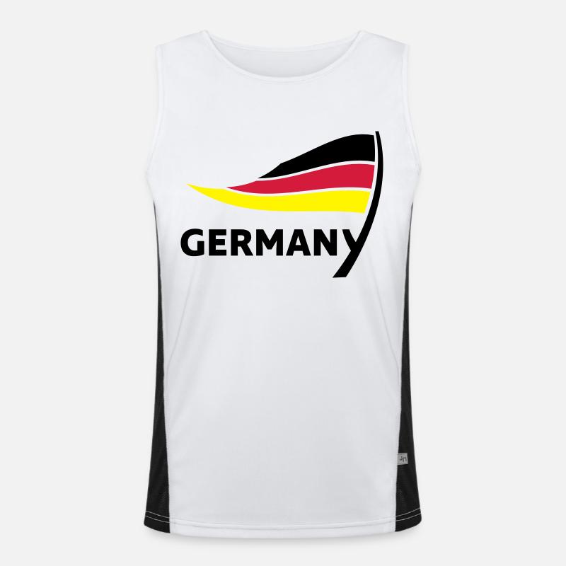 germany Men's Functional Contrast Tank Top 