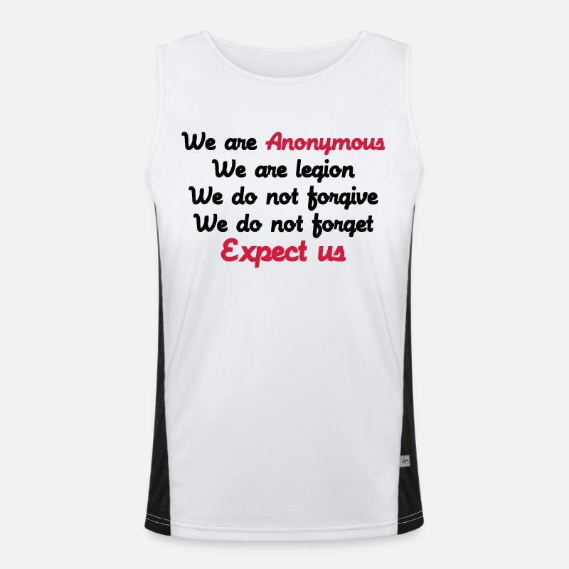 Anonymous Funktionelles Kontrast-Tank Top für Männer 