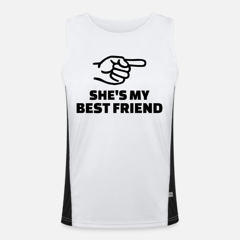 Freundin Funktionelles Kontrast-Tank Top für Männer 