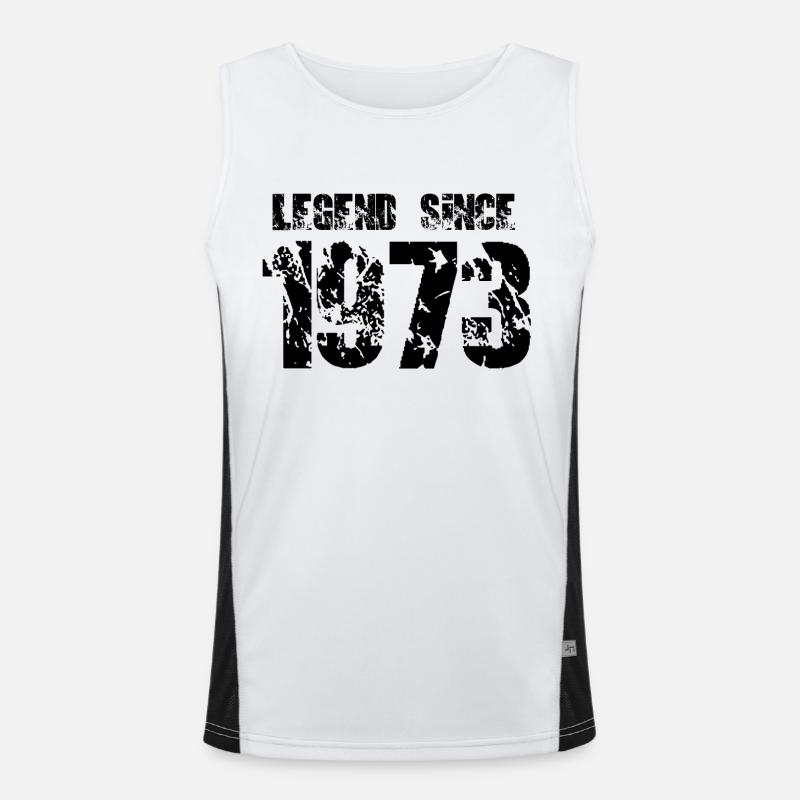 Legend since 1973 Funktionelles Kontrast-Tank Top für Männer 