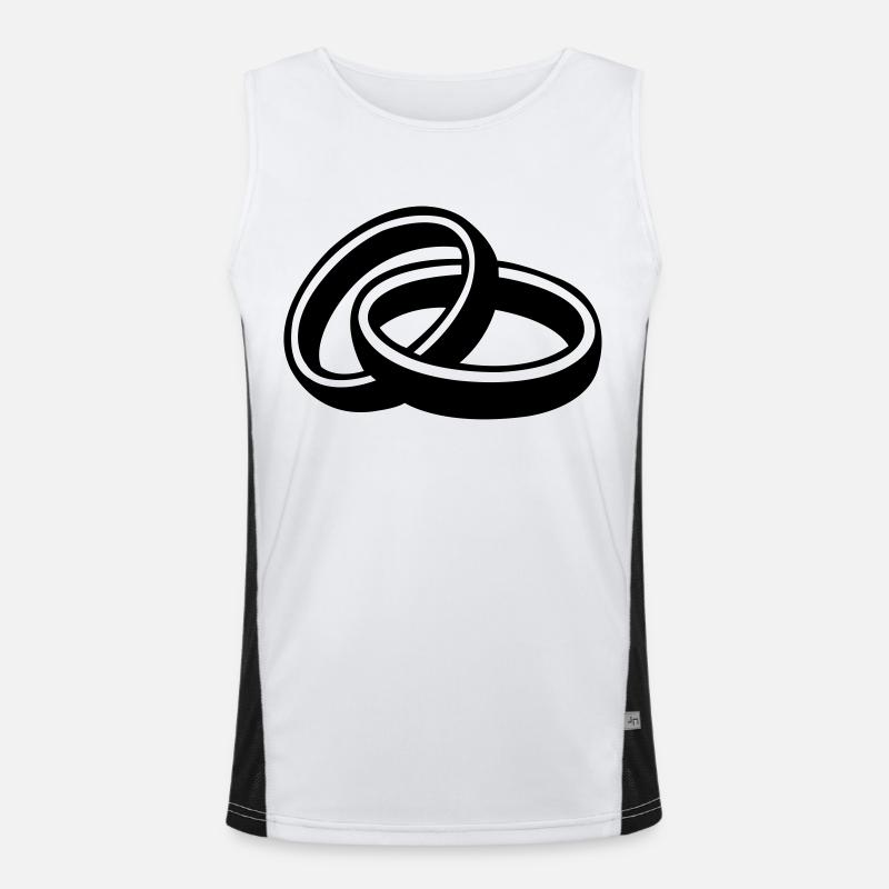 eheringe_01 Funktionelles Kontrast-Tank Top für Männer 